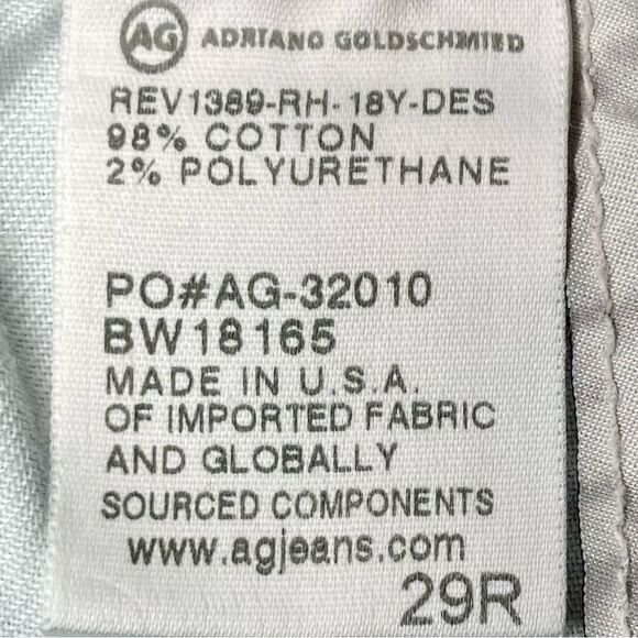 AG Adriano Goldschmied The Legging Ankle Distressed Jeans in Blue Women’s 27 - Picture 11 of 13